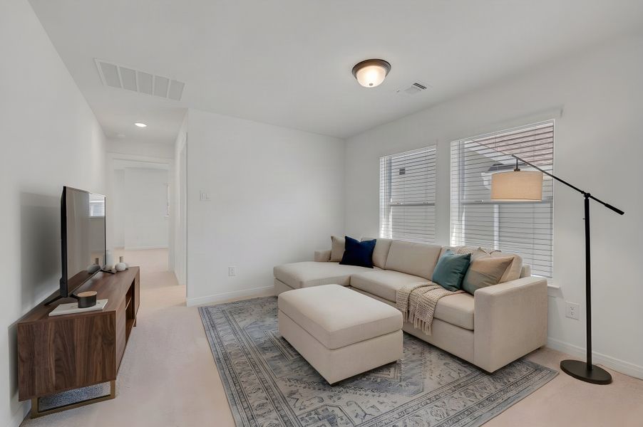 Furnished interior view inside a new home in Painted Tree Woodland West – Cottages, McKinney (Image 5).