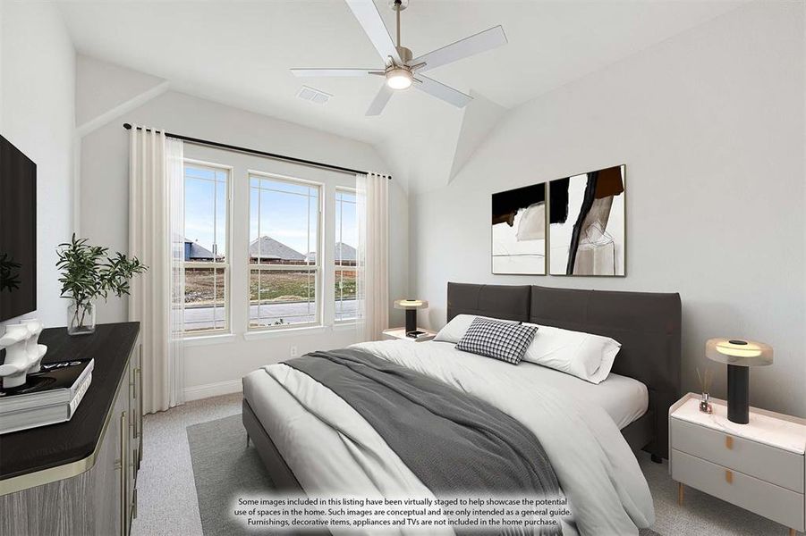 Furnished interior view inside a new home in North Grove, Waxahachie (Image 17).