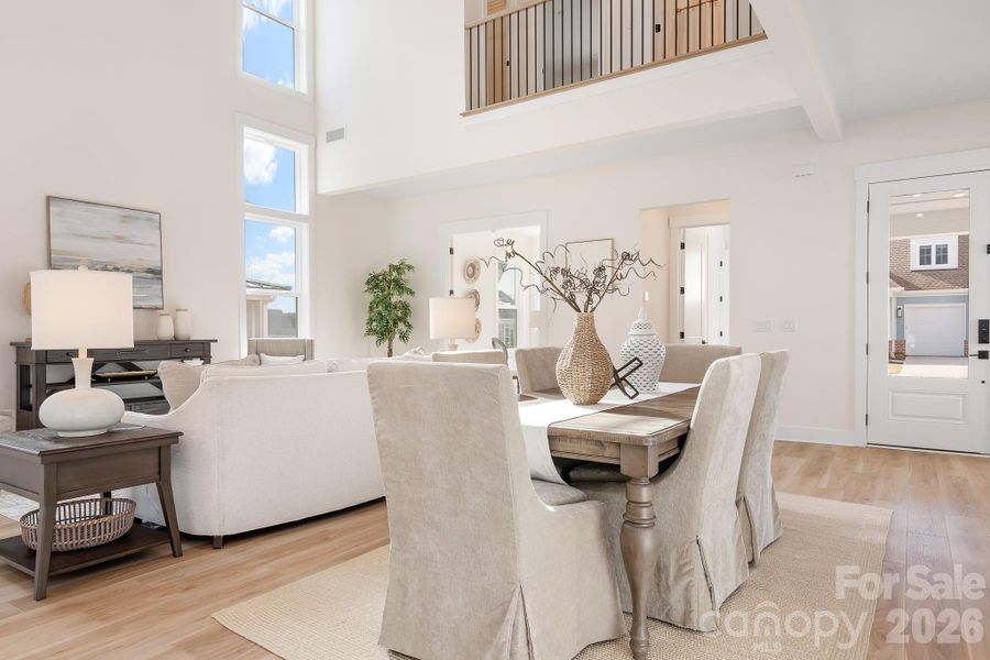 2-Story Great Room and Dining Area