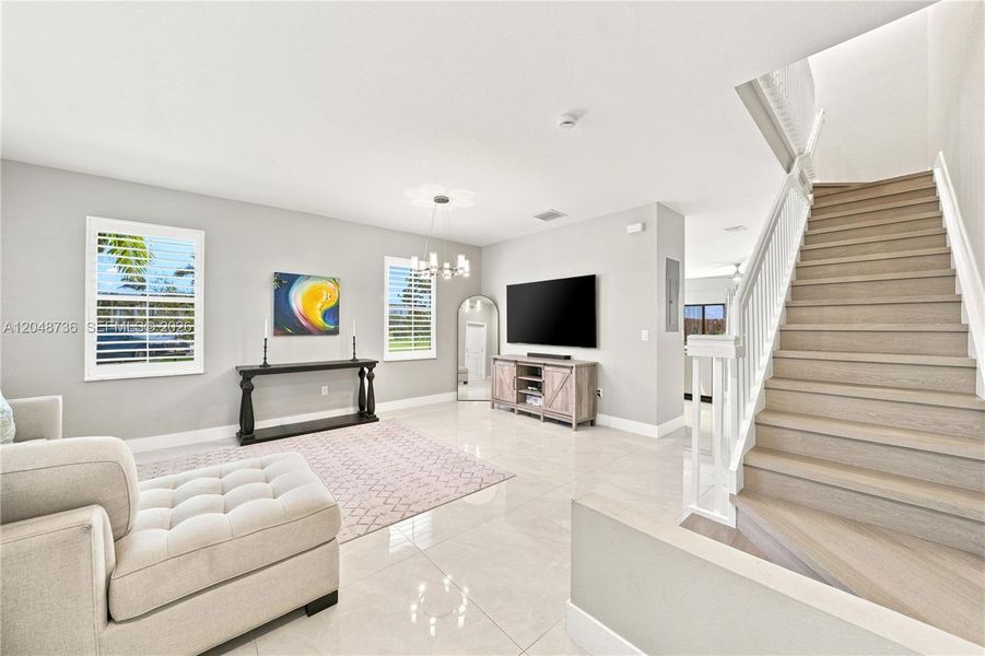 Furnished interior view inside a new home in , Miami (Image 10). Furnished interior view inside a new home in , Miami (Image 10).