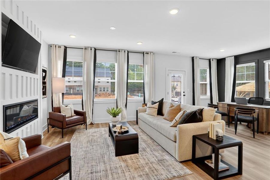 Furnished interior view inside a new home in Governors Parc, Kennesaw (Image 39).