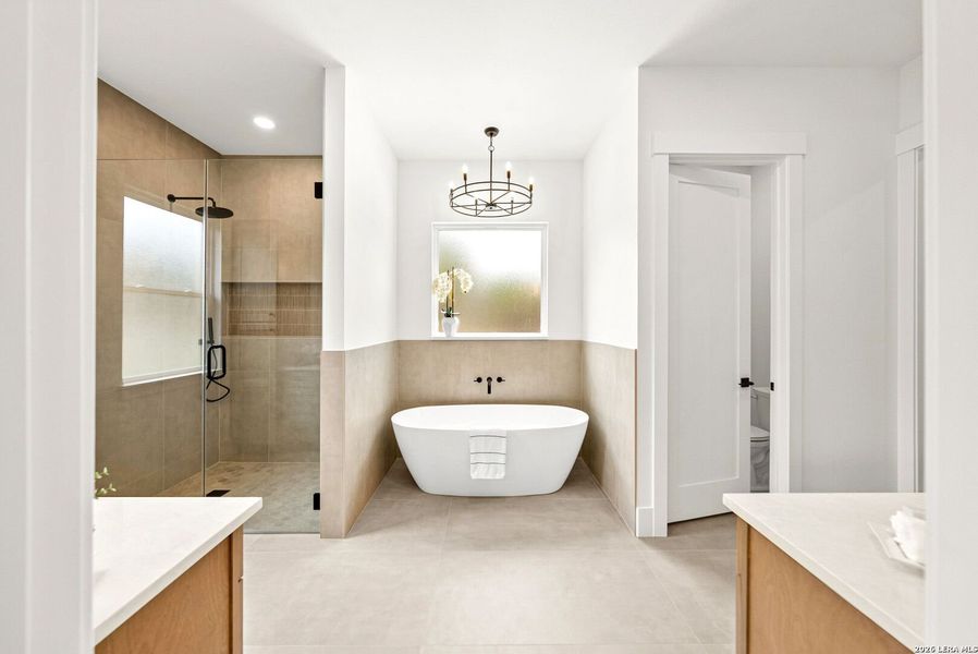 Furnished interior view inside a new home in , Boerne (Image 18).