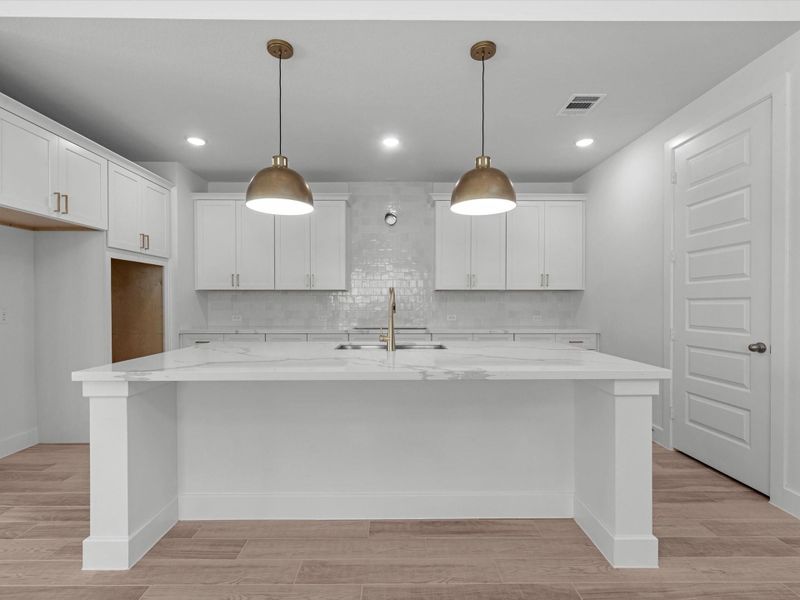 Furnished interior view inside a new home in The Trails, New Caney (Image 9).