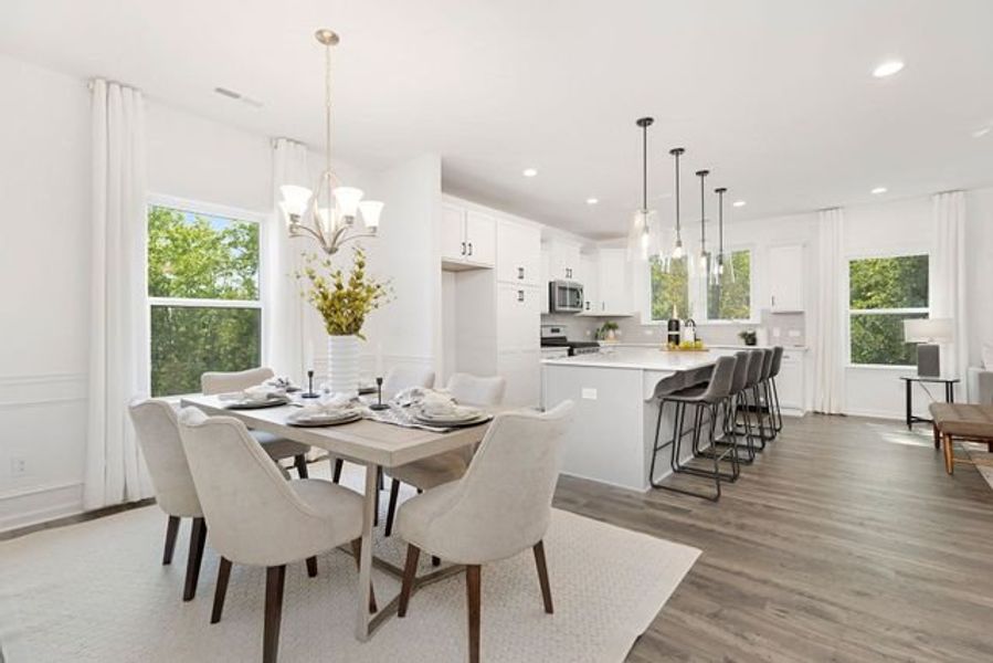 Representative furnished interior of a home built from the Cyprus by True Homes in Mooreland Oaks, Mount Holly (Image 14).
