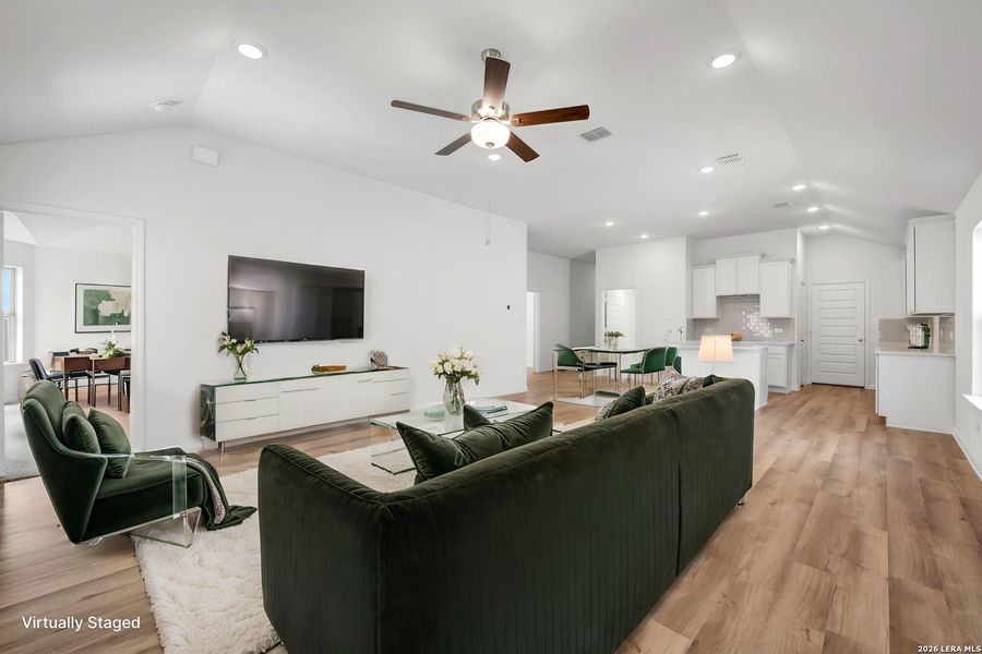 Furnished interior view inside a new home in Mesquite Ridge, San Antonio (Image 17).