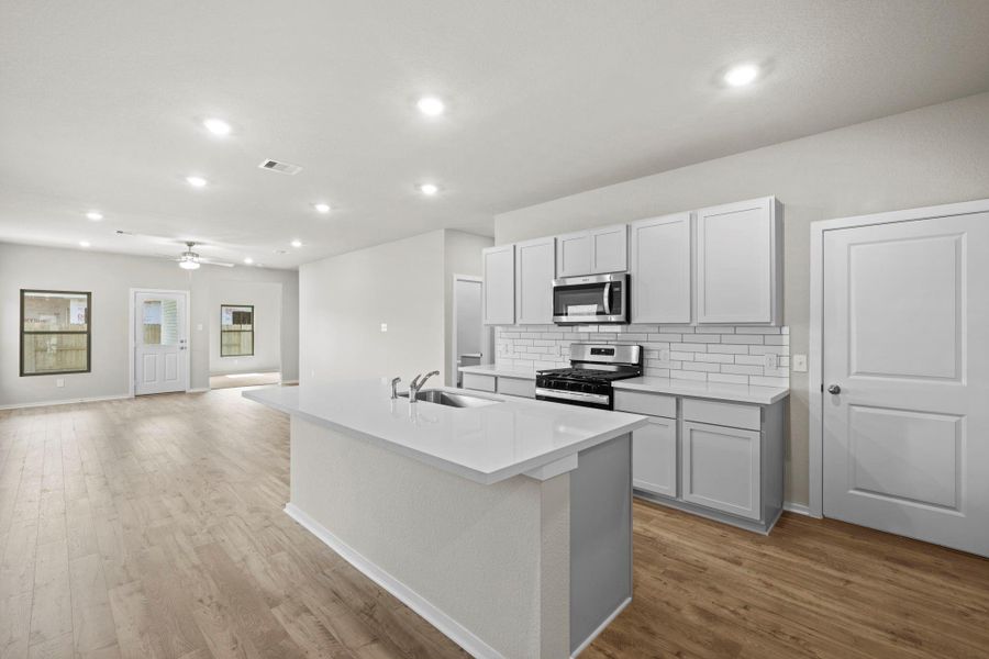 Furnished interior view inside a new home in Windrose Green, Angleton (Image 8).