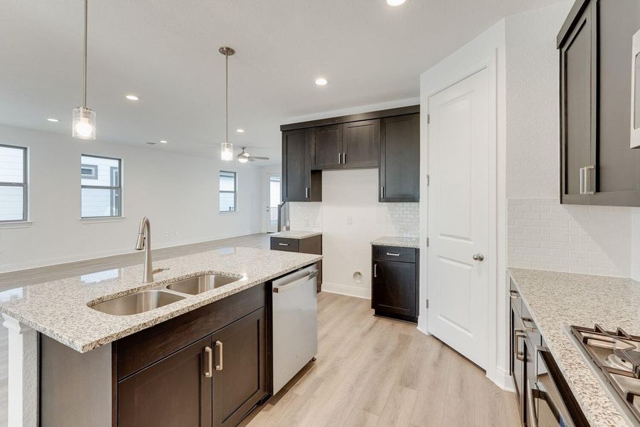 Furnished interior view inside a new home in The Porch at Du Pre, Buda (Image 5).