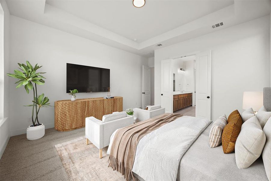 Furnished interior view inside a new home in Chatham Reserve, Providence Village (Image 14). Furnished interior view inside a new home in Chatham Reserve, Providence Village (Image 14).