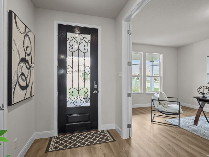Furnished interior view inside a new home in Ladera, San Antonio (Image 6).