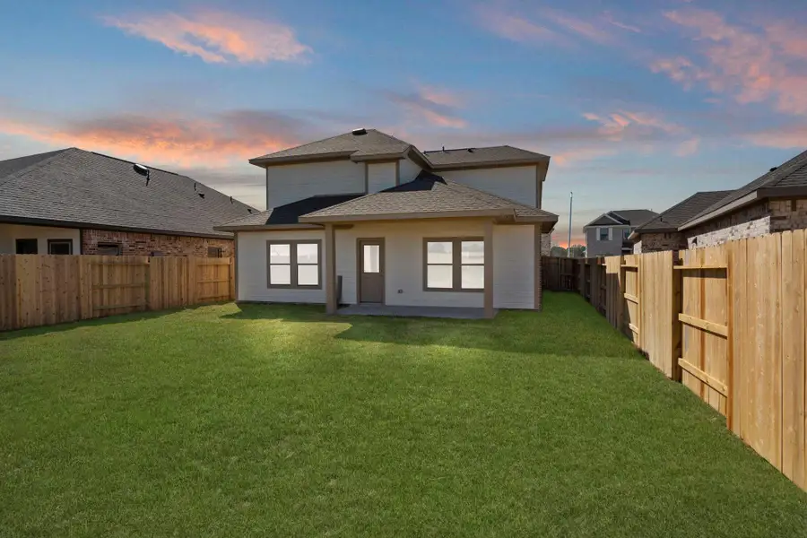 Exterior details and patio area of a home in Cypress Green, Hockley (Image 3).