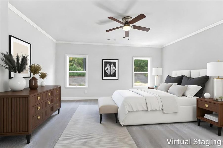 Furnished interior view inside a new home in , Gray (Image 4).