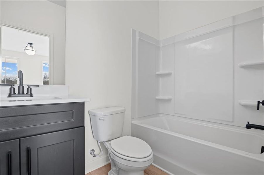 Furnished interior view inside a new home in The Village at River Green, Canton (Image 13).