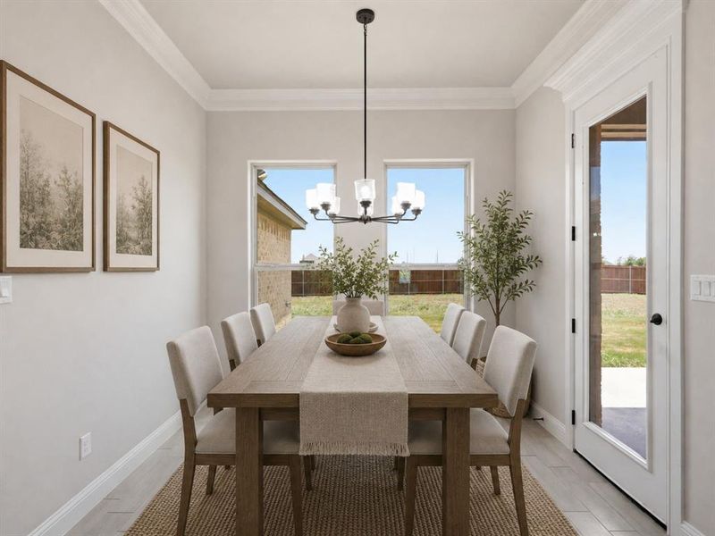 Furnished interior view inside a new home in , Godley (Image 12).