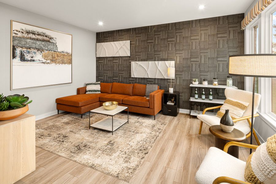 Representative furnished interior of a home built from the Pearson by Fischer Homes in Woodberry, Canton (Image 15).