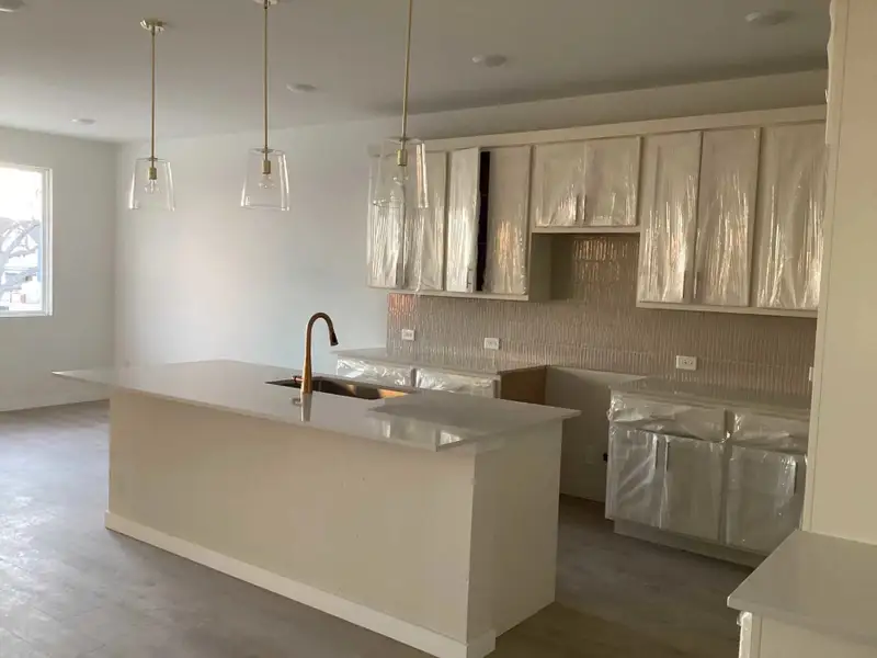 Kitchen Construction Progress featuring the Serene Collection