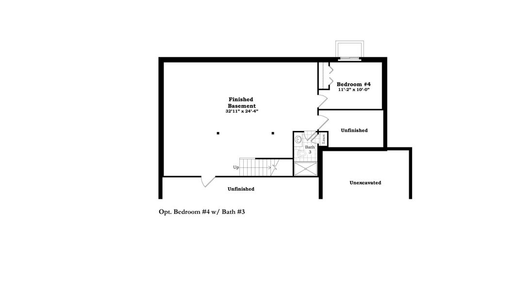 2D floor plan layout for the The Boulder Side Entry by Norfolk Homes in The Grande Estates, Jackson, MI (Image 5).