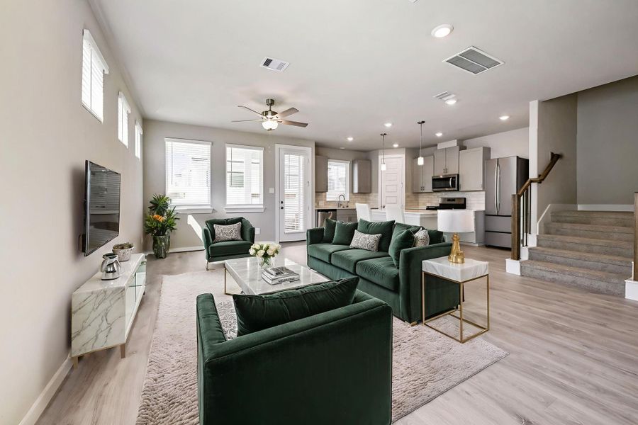 Photo is not of the actual home, but is an inspirational photo of builder’s model home and may depict options, furnishings, and/or decorator features that are not included