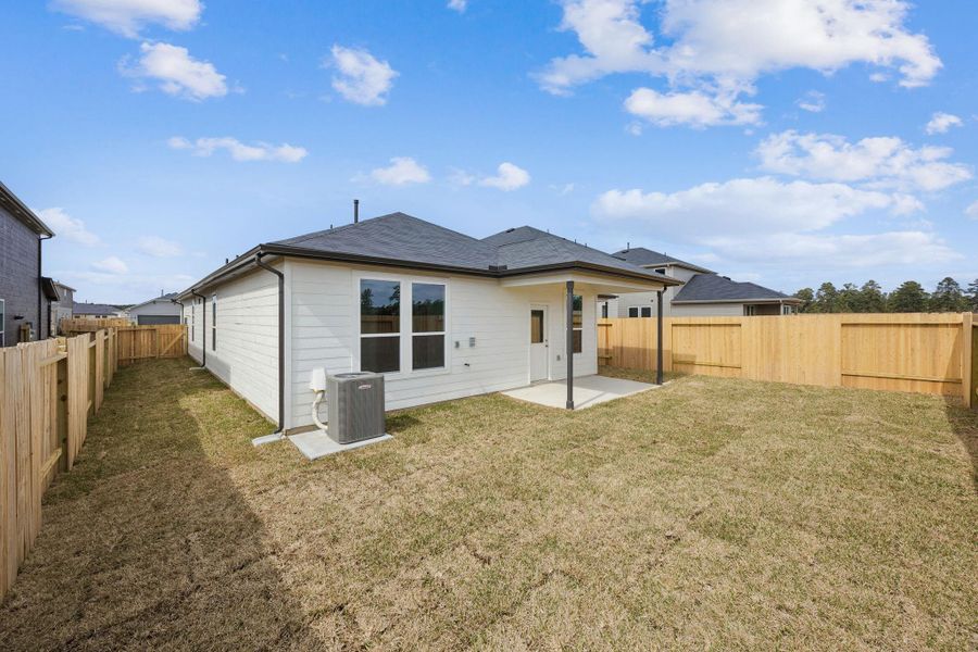 Exterior details and patio area of a home in Montgomery Bend, Montgomery (Image 3). Exterior details and patio area of a home in Montgomery Bend, Montgomery (Image 3).
