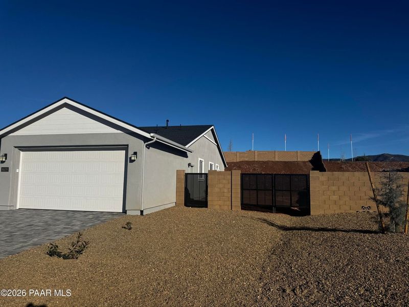 Front exterior of a new home in Morningstar, Prescott Valley, AZ, highlighting curb appeal (Image 19).