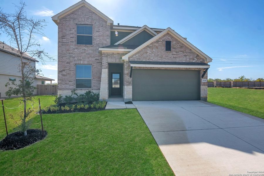 Front exterior of a home in the Morgan Meadows community, located in San Antonio, TX (Image 3).