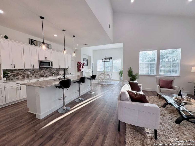 Furnished interior view inside a new home in , Spring Branch (Image 26).