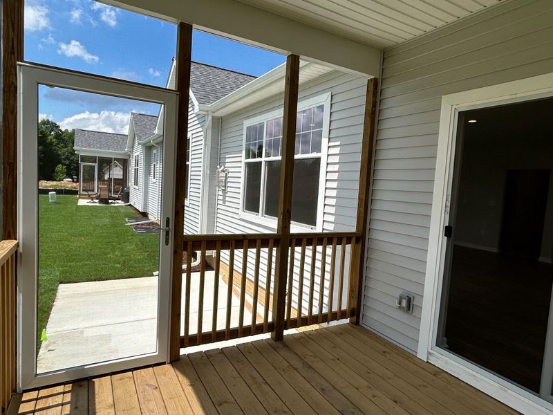 Exterior details and patio area of a home in Mystic Ridge, Whitmore Lake (Image 4).
