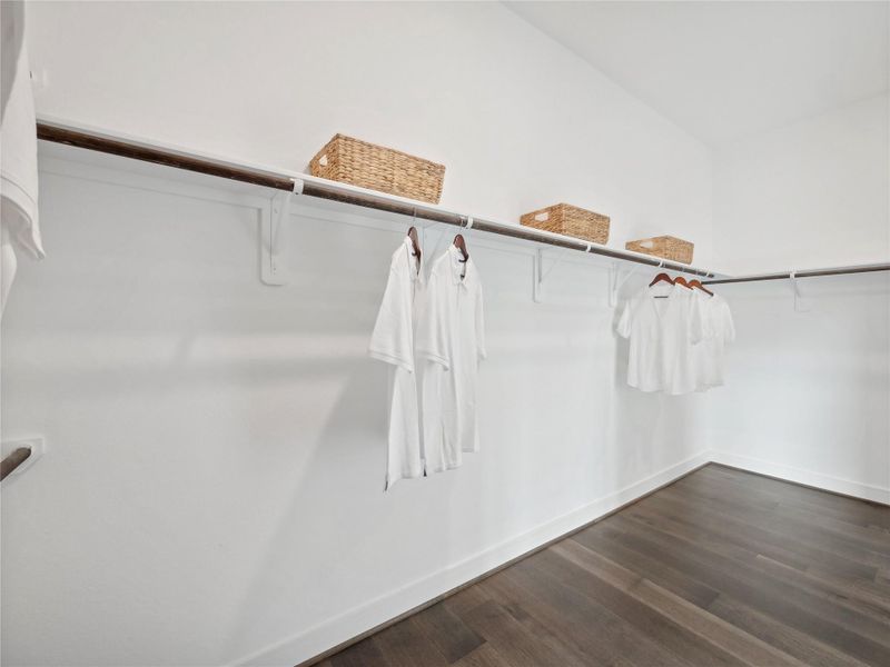 Primary walk-in closet