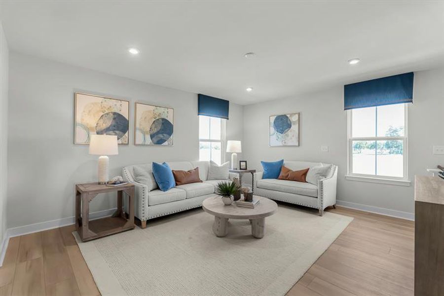 Representative furnished interior of a home built from the Meridian on the Waterway by Ryan Homes in Grande Dunes North Village, Longs (Image 24). Representative furnished interior of a home built from the Meridian on the Waterway by Ryan Homes in Grande Dunes North Village, Longs (Image 24).