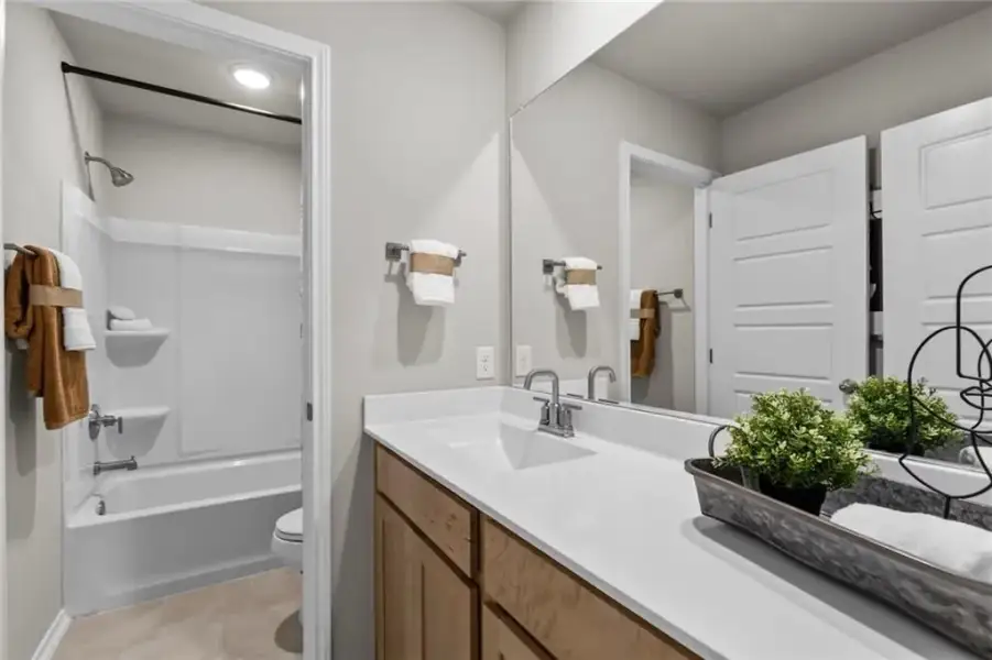 Furnished interior view inside a new home in Greene Farm, Cartersville (Image 30). Furnished interior view inside a new home in Greene Farm, Cartersville (Image 30).