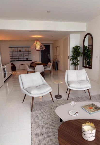 Furnished interior view inside a new home in Aston Martin Residences, Miami (Image 14). Furnished interior view inside a new home in Aston Martin Residences, Miami (Image 14).