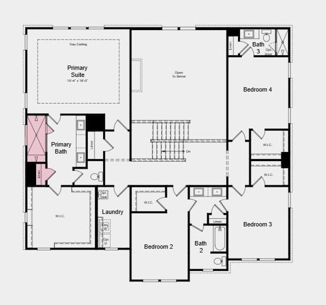 2D floor plan layout of this home in Reserve at Hickory Walk, Kennesaw, GA (Image 2). 2D floor plan layout of this home in Reserve at Hickory Walk, Kennesaw, GA (Image 2).