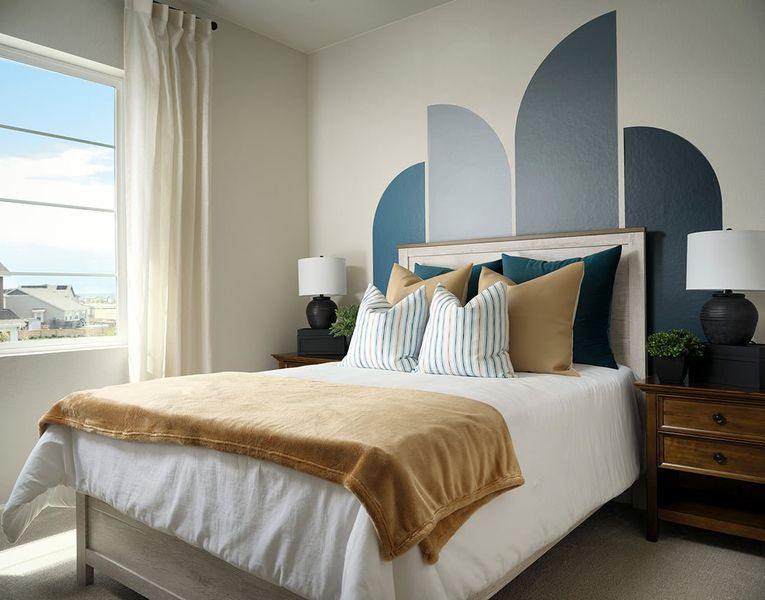 Furnished interior view inside a new home in Medley at Reunion Ridge, Commerce City (Image 15).