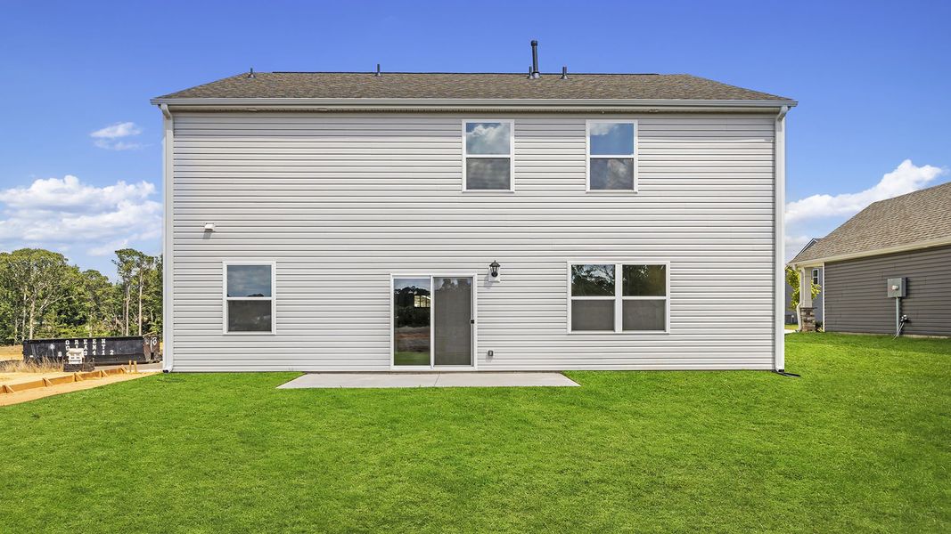 Exterior details and patio area of a home in Woodglen, Piedmont (Image 2).
