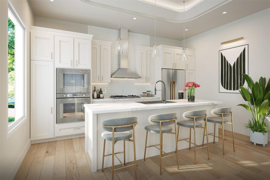 Furnished interior view inside a new home in , Houston (Image 8).