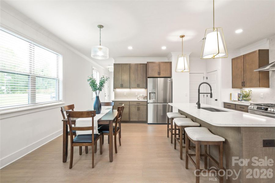 Furnished interior view inside a new home in , Charlotte (Image 10). Furnished interior view inside a new home in , Charlotte (Image 10).