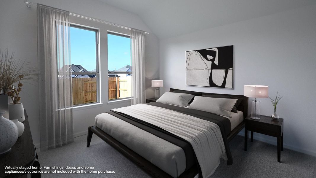 Furnished interior view inside a new home in Crosswinds 40', Kyle (Image 7).