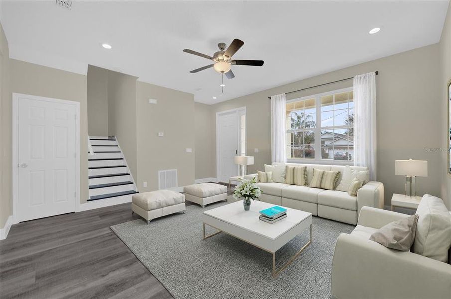 Furnished interior view inside a new home in , Orlando (Image 5). Furnished interior view inside a new home in , Orlando (Image 5).