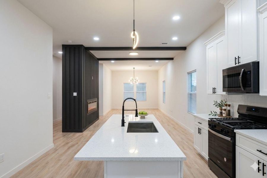 Furnished interior view inside a new home in , Baytown (Image 6).