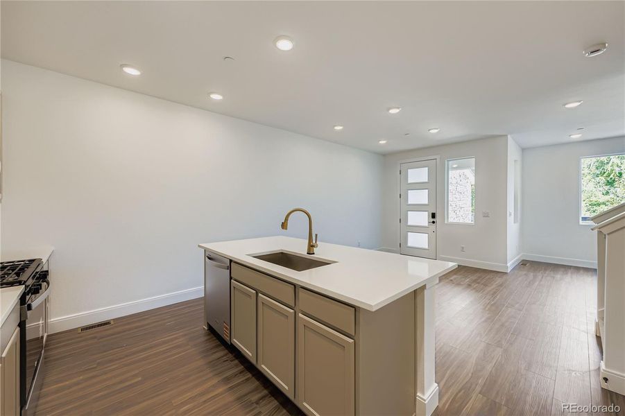 Open floor plan Open floor plan