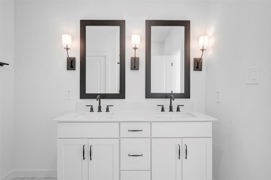 Furnished interior view inside a new home in Aspire at Reunion, Newark (Image 9).