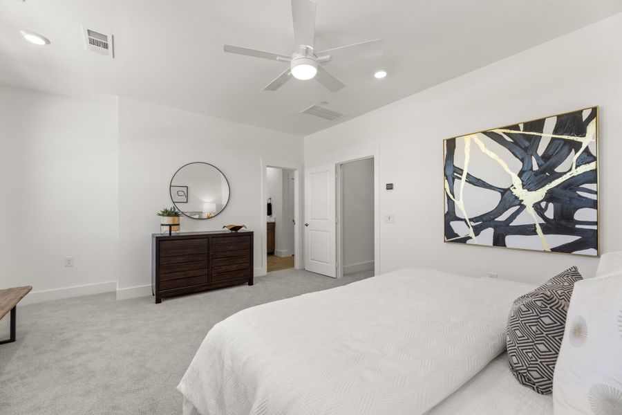 Furnished interior view inside a new home in The Tribute, The Colony (Image 15). Furnished interior view inside a new home in The Tribute, The Colony (Image 15).