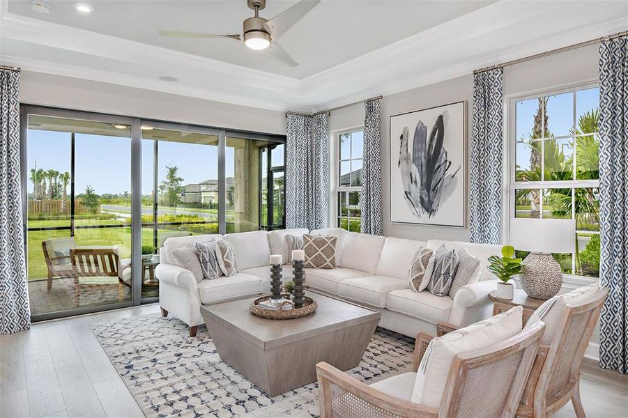 Furnished interior view inside a new home in Skye Ranch Community Group Page, Sarasota (Image 21).
