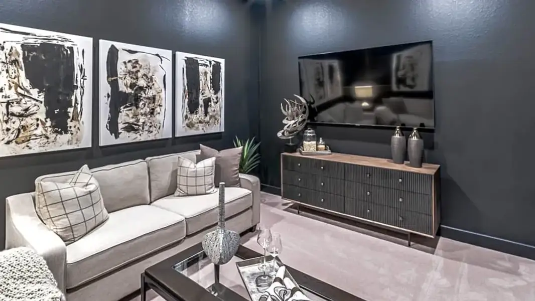 Furnished interior view inside a new home in Avalon at Cypress, Cypress (Image 13).