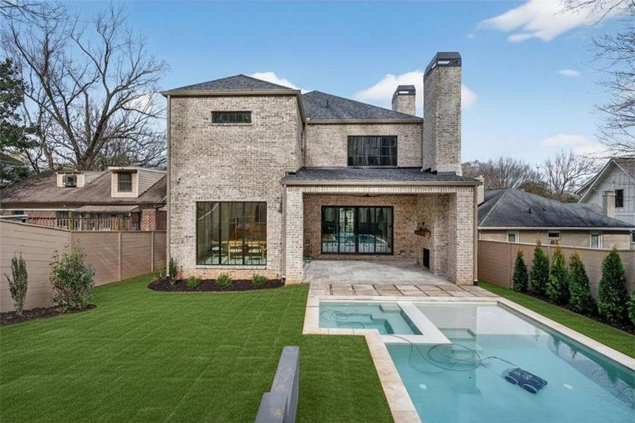Exterior details and patio area of a home in , Atlanta (Image 36).