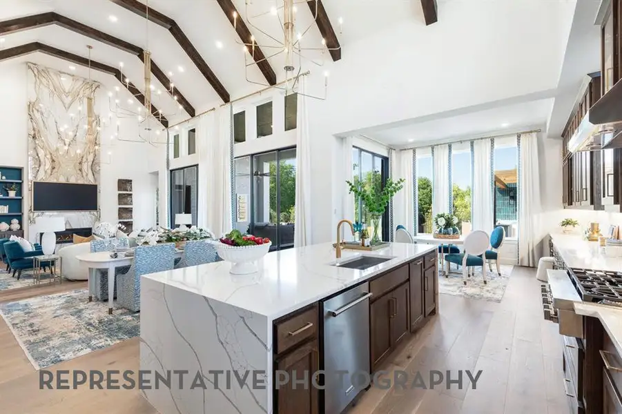 Furnished interior view inside a new home in Furst Ranch, Flower Mound (Image 5).