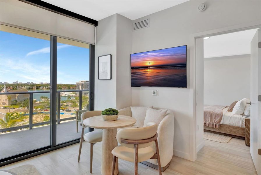Furnished interior view inside a new home in , Miami Beach (Image 4).
