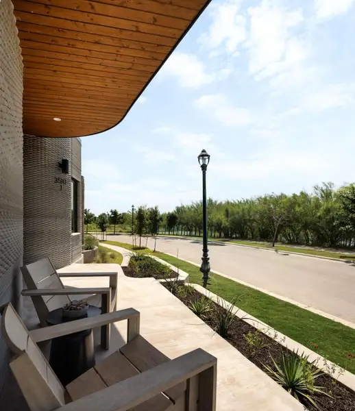 Exterior details and patio area of a home in , Austin (Image 4). Exterior details and patio area of a home in , Austin (Image 4).