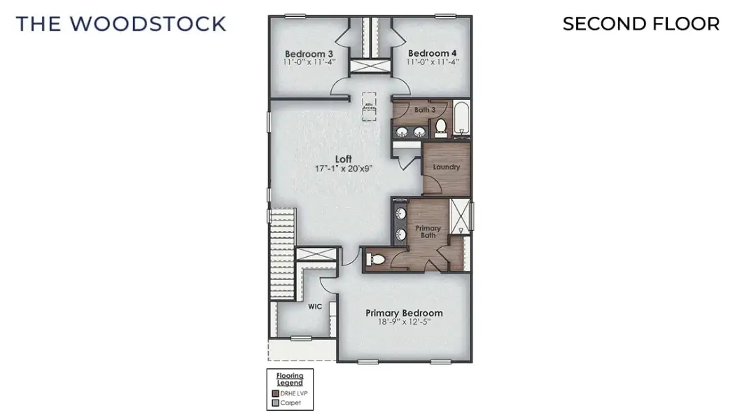 2D floor plan layout of this home in Surfside Landing, Hubert, NC (Image 3). 2D floor plan layout of this home in Surfside Landing, Hubert, NC (Image 3).