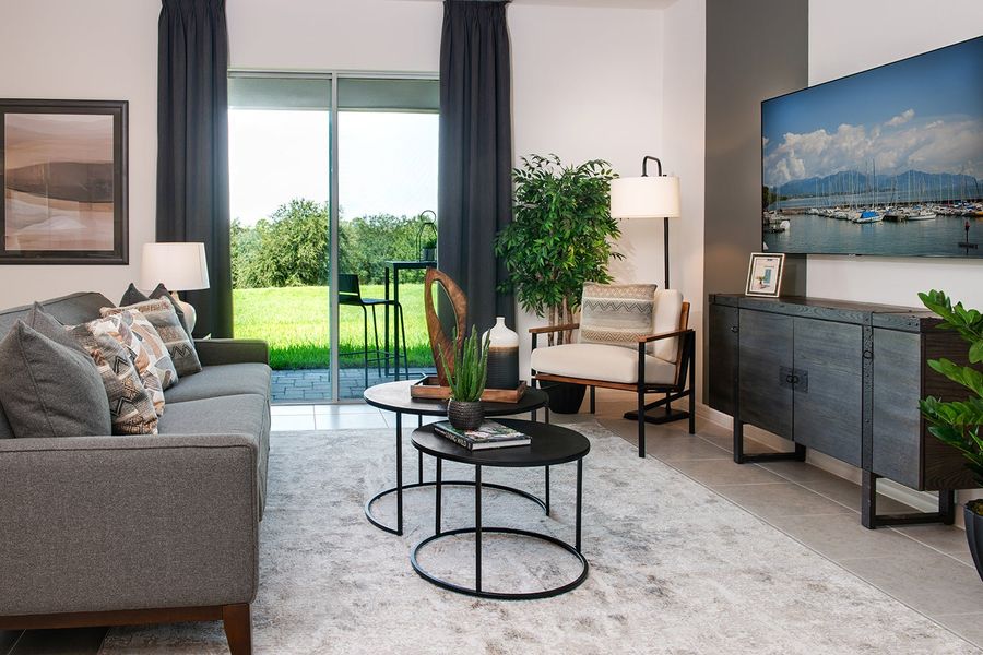 Representative furnished interior of a home built from the Crusade by Park Square Residential in Leela Reserve, Tavares (Image 5). Representative furnished interior of a home built from the Crusade by Park Square Residential in Leela Reserve, Tavares (Image 5).
