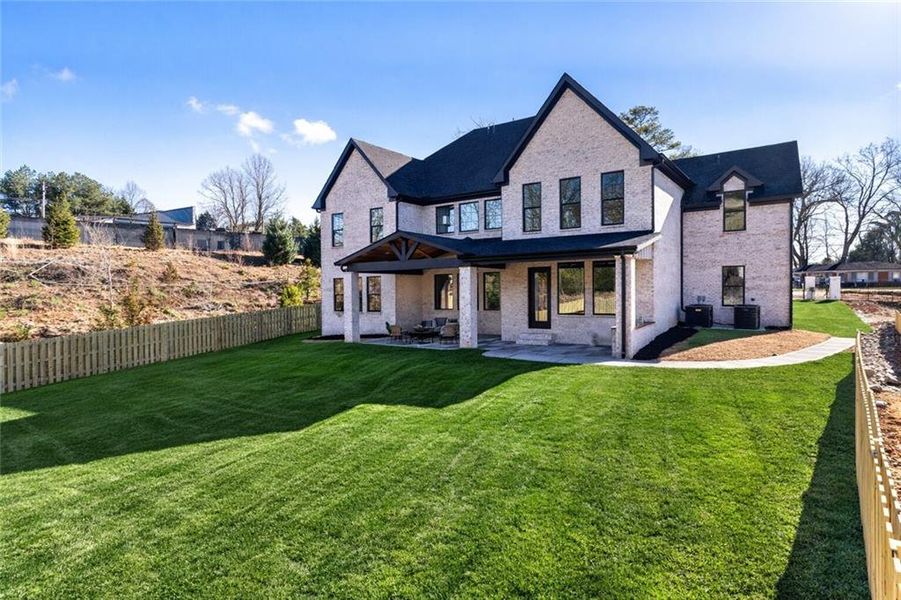 Exterior details and patio area of a home in , Suwanee (Image 39).